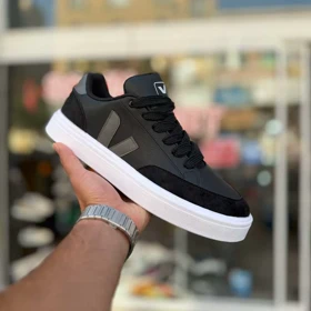 کتانی Veja مشکی طوسی سایز بزرگ کد 6546