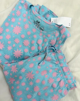 ست طرح‌دار فاق بلند نخ و پنبه h&m
