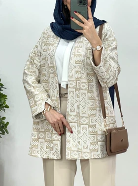 مانتو ژاکارد مغزی دوزی مبینا