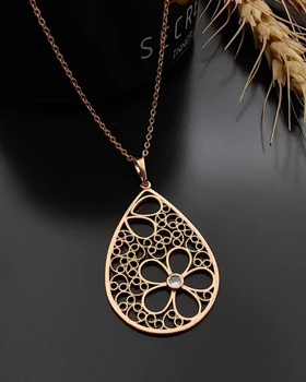 گردنبند اشکی فلاور ژوپینگ