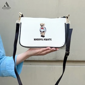 کیف زنانه طرح تدی Women Shoulder Bag A30 (سفید)