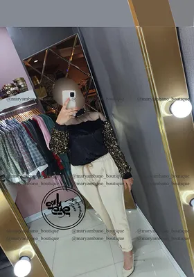 شومیز مخمل پولکی