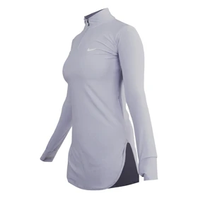 استرج آستین بلند نیم زیپ ورزشی زنانه نایک مدل VHD-3K1452 یاسی