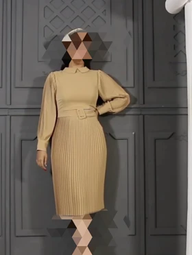 پیراهن مجلسی زنانه الیزه دامن پلیسه