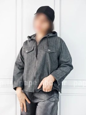 سویشرت جناقی طرح دوجیب