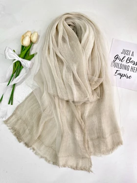 شال ویسکوز حریر دولایه 20562