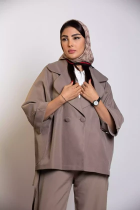 مانتو کتان کجراه سارینا