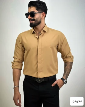 پیراهن مردانه پارچه ای ساده_کد4502