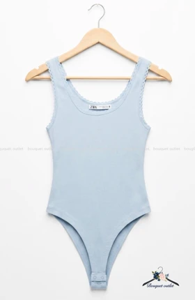 بادی آبی آسمانی کبریتی زارا ZARA