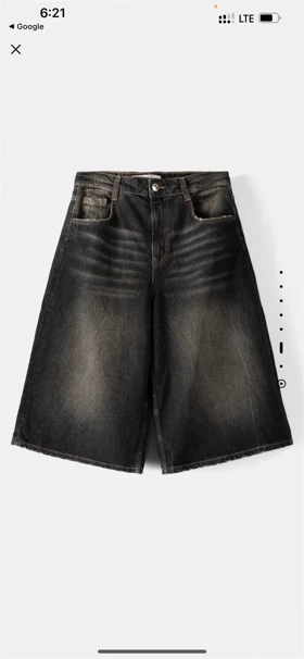 شلوارک برمودا ذغالی برند BERSHKA