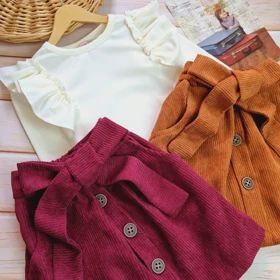 شومیز دامن دخترانه کبریتی