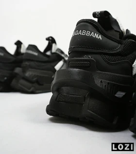 کفش کتانی مردانه مشکی سفید Dolce & Gabbana