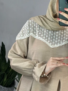 پیراهن مانتویی بلند گلدخت