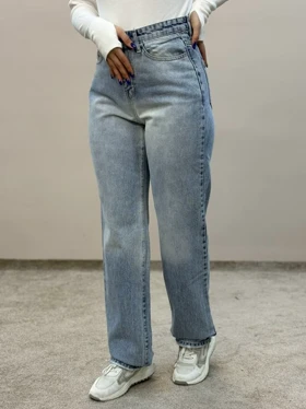 شلوار استریت جین آبی روشن تینت بروسو