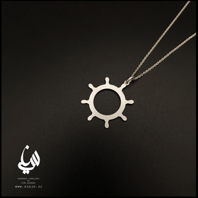 گردنبند سکان نقره اصل برند سینجه