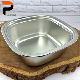 لگن مربع جدید استیل 28 سانت