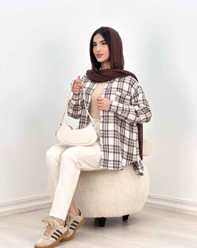 مانتو چهارخونه نارین (41)کد 4101