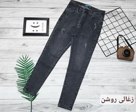 شلوار جین جذب اسکینی کد 10129 (زغالی روشن قد85-88)