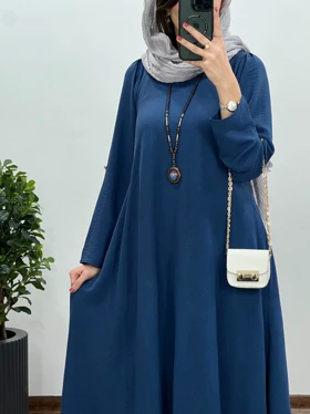 پیراهن مانتویی بلند دلفان 7