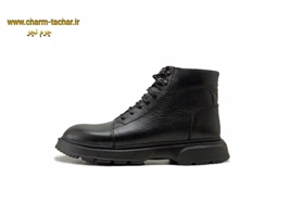 نیم بوت لوفر مردانه بندی بغل زیپدار چرم طبیعی si160