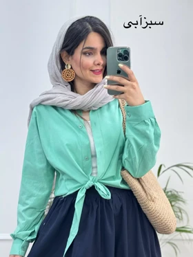 شومیز گره‌ای لینن آینور