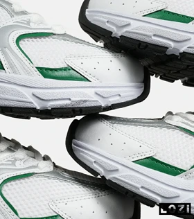 کفش کتانی مردانه و زنانه سفید سبز NEW BALANCE 530 مدل 6778