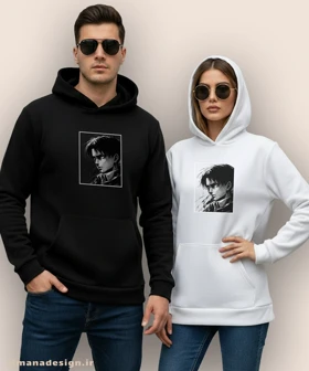هودی مردانه و زنانه طرح اتک آن تایتان شخصیت ارن نیگر کد 929