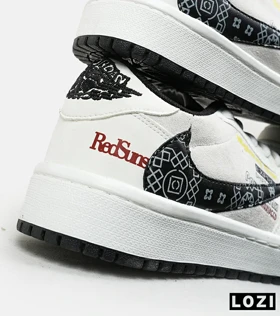 کفش کتانی مردانه و زنانه سفید طوسی مشکی NIKE travis scott مدل 6636