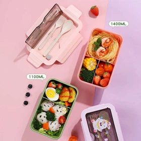 پک قمقمه وظرف غذا پلاستیکی