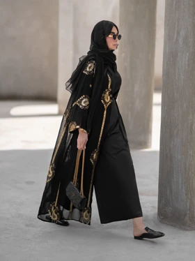 مانتو حریر عربی