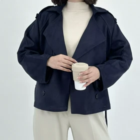 ترنچ کت سویید 1007859