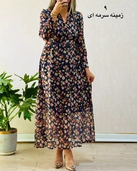 پیراهن حریر گلشید 2