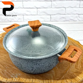 قابلمه 24 ونیز دسته چوبی درب پیرکس طوسی هاناتک