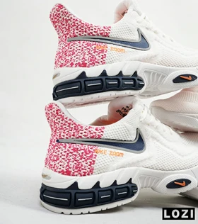 کفش کتانی زنانه سفید صورتی NIKE AirZoom