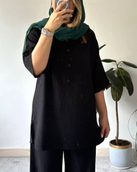 ست تونیک شلوار سه دگمه