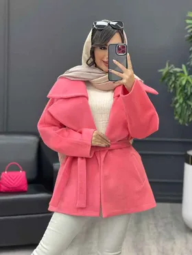 پالتو جلو باز کمردار