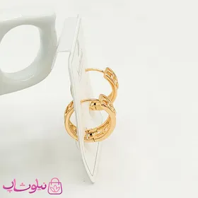 گوشواره حلقه‌ای ژوپینگ مدل پورتوفینو