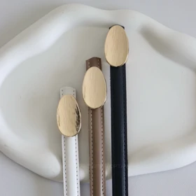 کمربند چرمی مات زنانه مدلbe7040