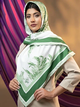 روسری ابریشم جنگل ایرانی