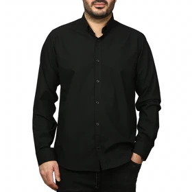 پیراهن آستین بلند لینن مردانه مدل 6105912