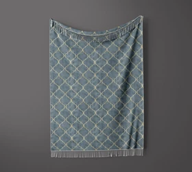 شال مبل ریش دار sofa shawl 79