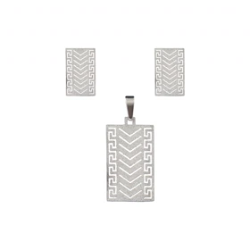 نیم ست بدون زنجیر مدل استیل