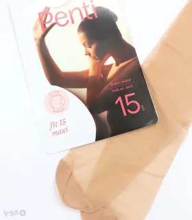 جوراب شلواری Penti پنتی مدل Fit Maxi نازک براق ضخامت 15