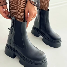 نیم بوت دوکش زیپی تیک 4223