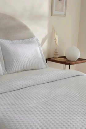 روتختی دو نفره Karaca Home مدل Breeze Soft پلیاستر - سفید