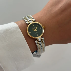 ساعت زنانه الگانس اسپشیال صفحه سبز یشمی کد 779