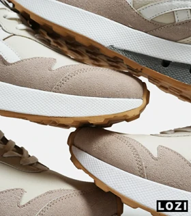 کفش کتانی مردانه کرم طوسی ASICS gel extreme 33