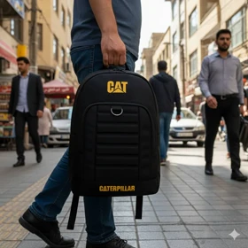 کوله پشتی Cat مشکی مدل payam