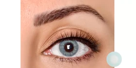 لنز طبی رنگی فصلی کریستال Crystal Colors (Pearl Blue (طوسی آبی یخی))
