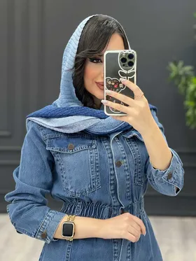 مانتو جین کمرکش
